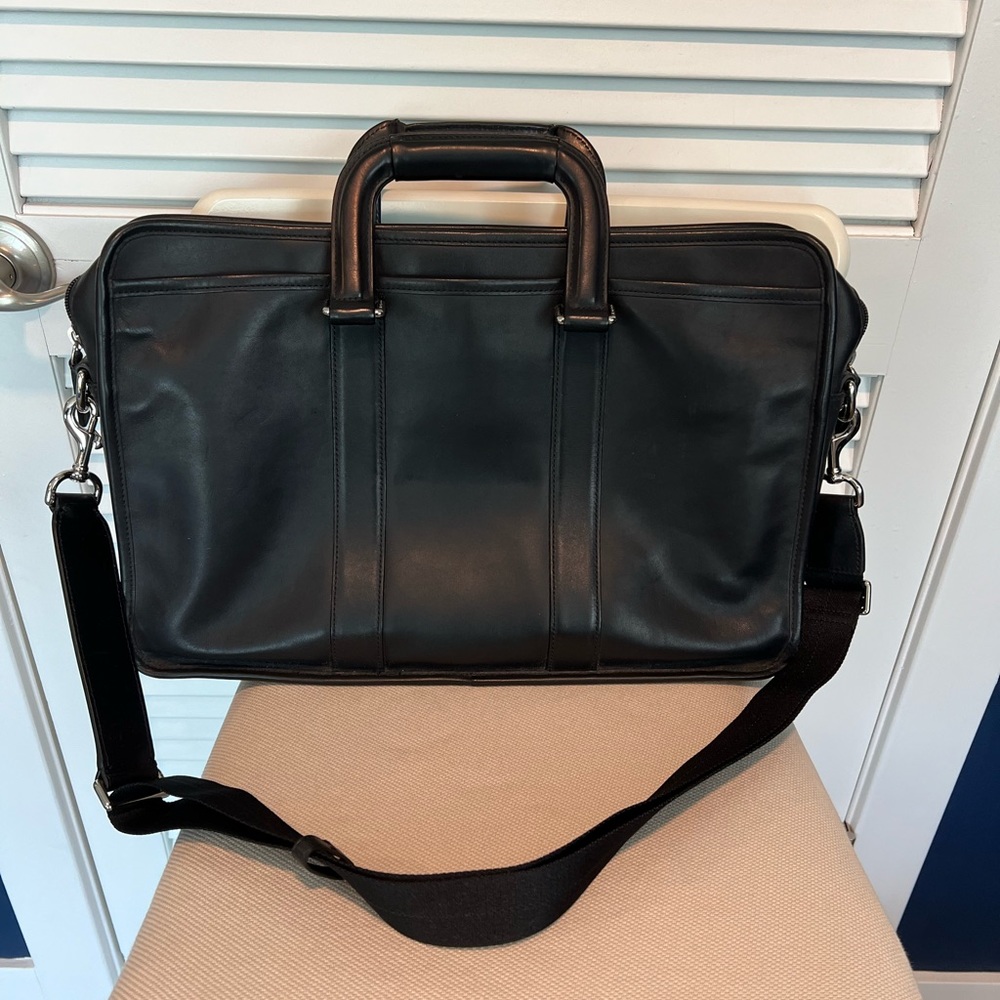 Coach-Men’s leather briefcase